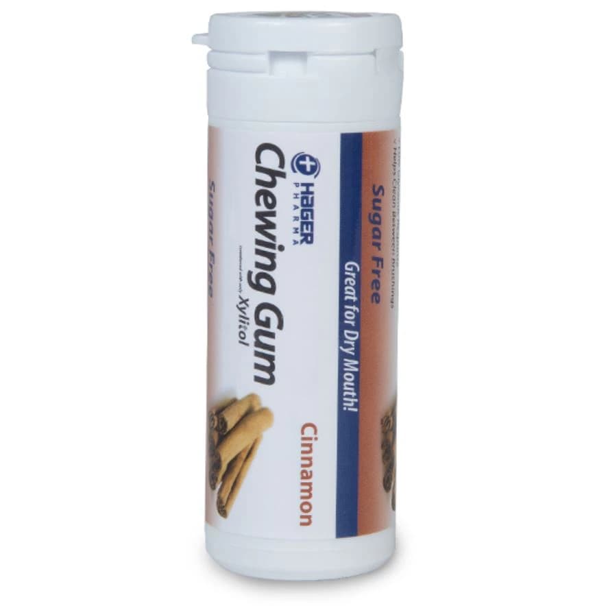 Miradent Xylitol Gum, Cinnamon, 30 Pieces per Tube, 12 Tubes per Box thumbnail 2