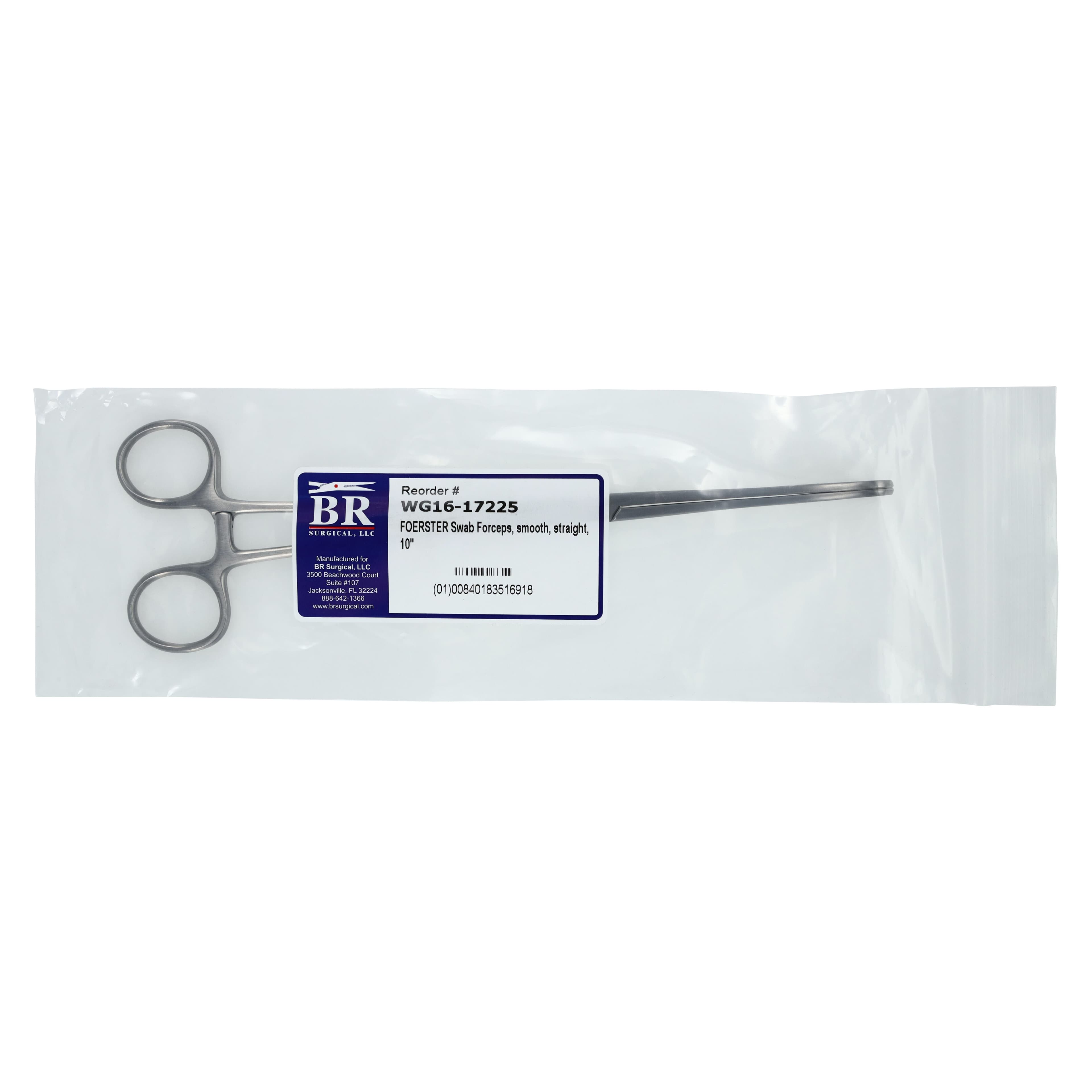 Foerster Sponge Forceps, Straight, 10" (25 cm), German Stainless Steel thumbnail 5