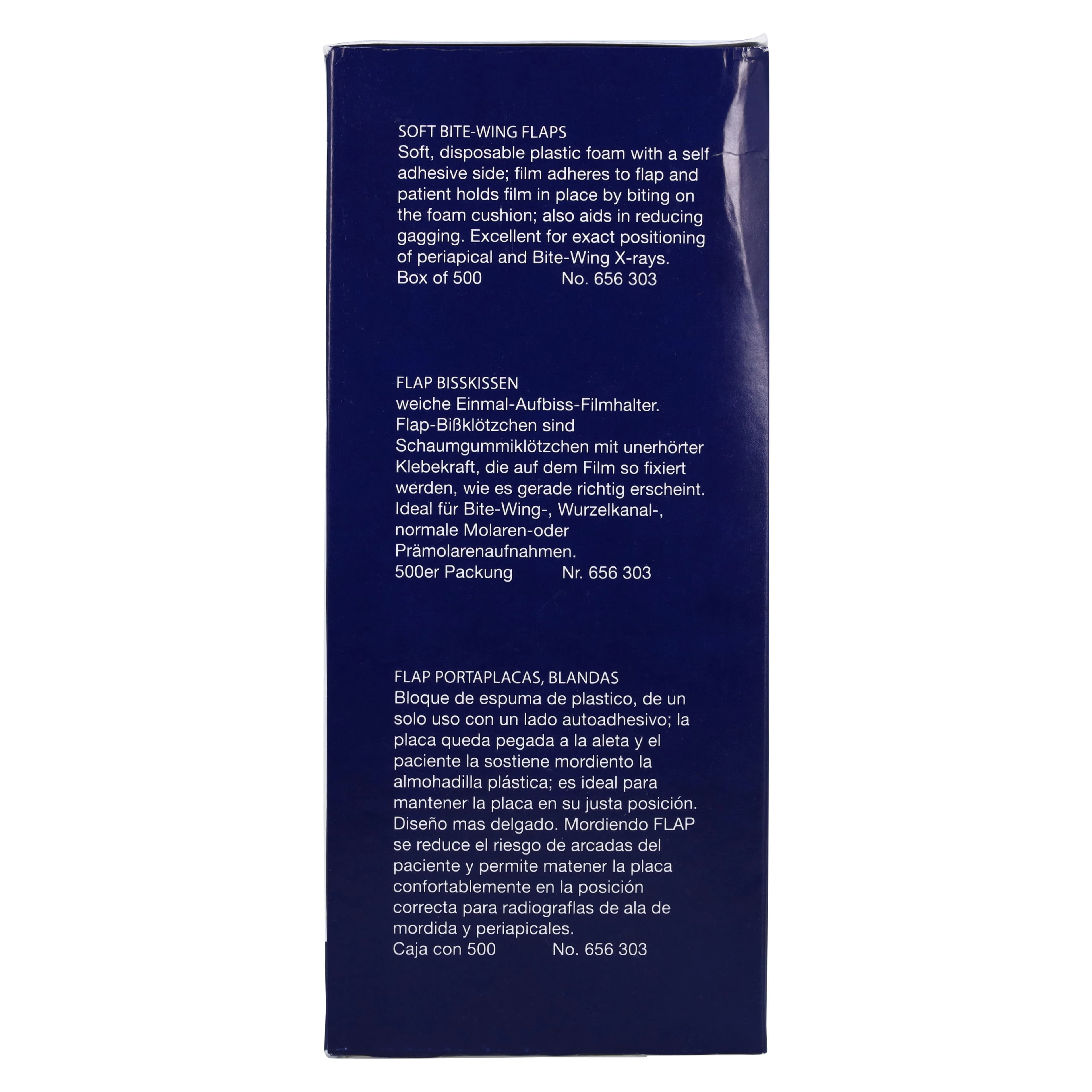 Hager Worldwide Soft Bite-Wing Tabs, White, Foam, Self-Adhesive, 500/Box, 656303 thumbnail 4