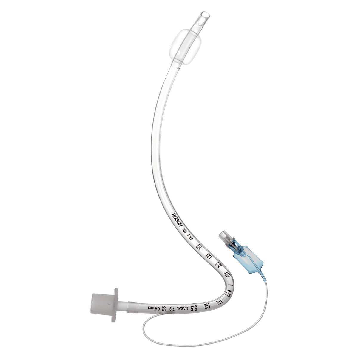 Teleflex AGT Ruschelit Nasal Tube, PVC, Murphy Eye, 4.5mm, 10/Box - Cannula Nasal Cuff w/Tube 4.5' - Image 1