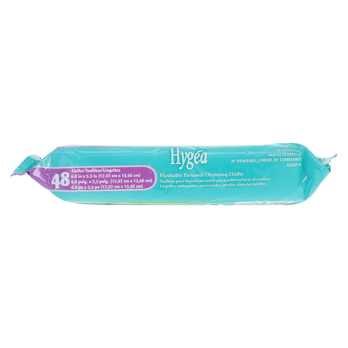 PDI Hygea Flushable Personal Cleansing Cloths, Aloe & Vitamin E, Light Fresh Scent, 5.3" x 6.8", 48/Pk, A500F48 thumbnail 3