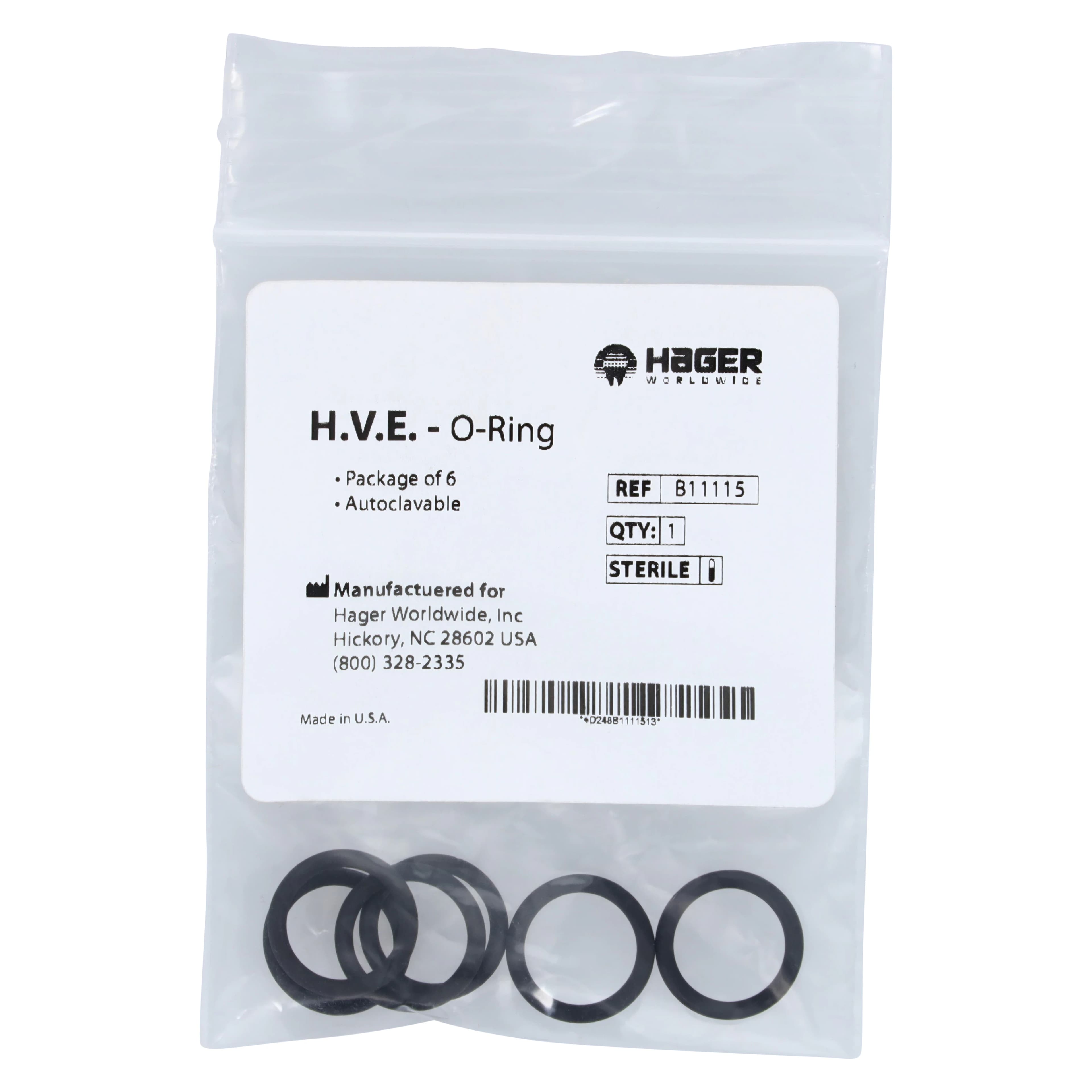 Bull Frog HVE O-Rings, Autoclavable, 6/Pk thumbnail 3