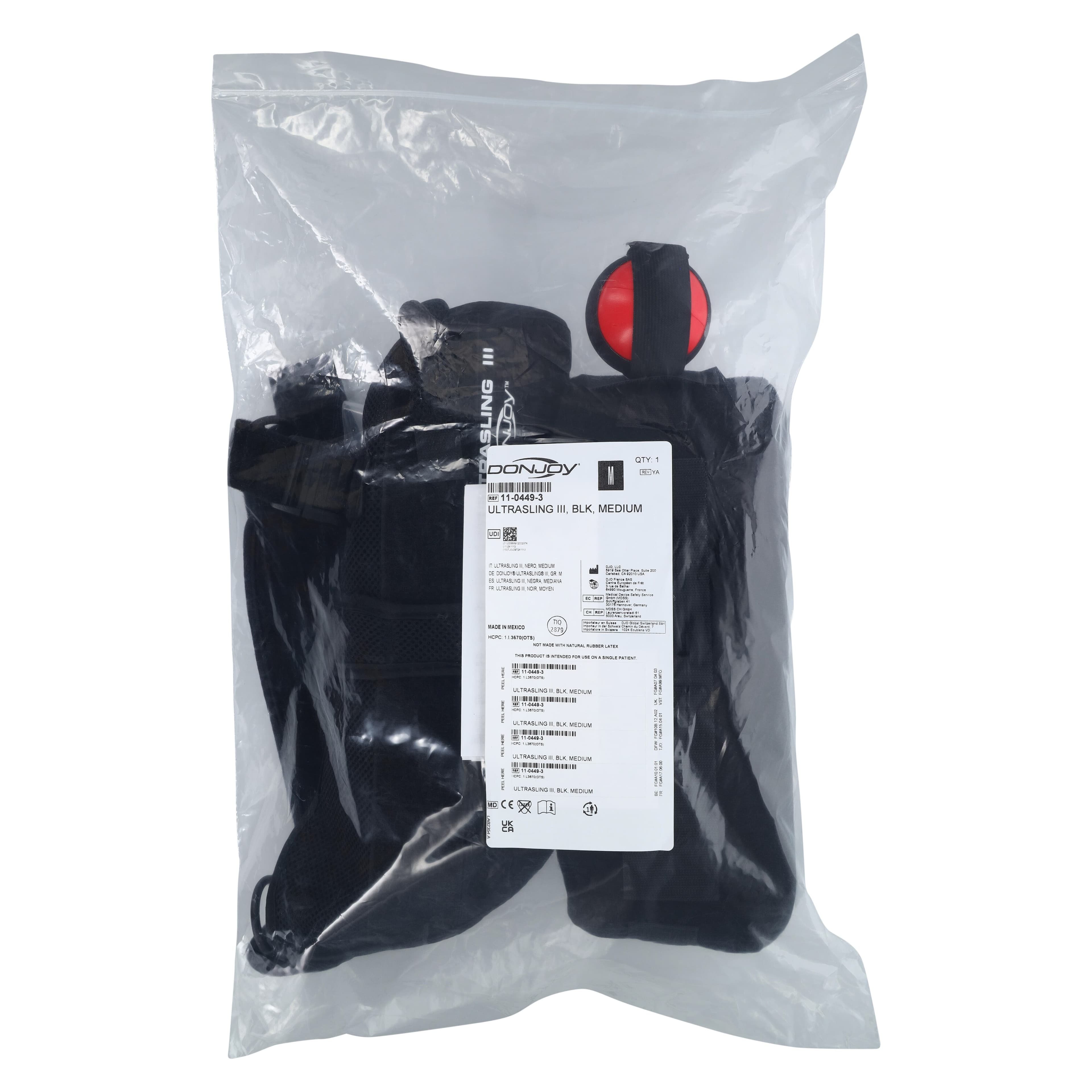 DJO UltraSling III Immobilizer Sling, Adult, Medium, Mesh, 11-13" Arm, Left/Right thumbnail 3