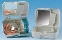 Hager Worldwide Twin Dento Waterproof Denture Box with Brush, 1/Pkg - Twin Dento Box, 1/Pkg - Twin Dento Box, 1/Pkg - Image 1