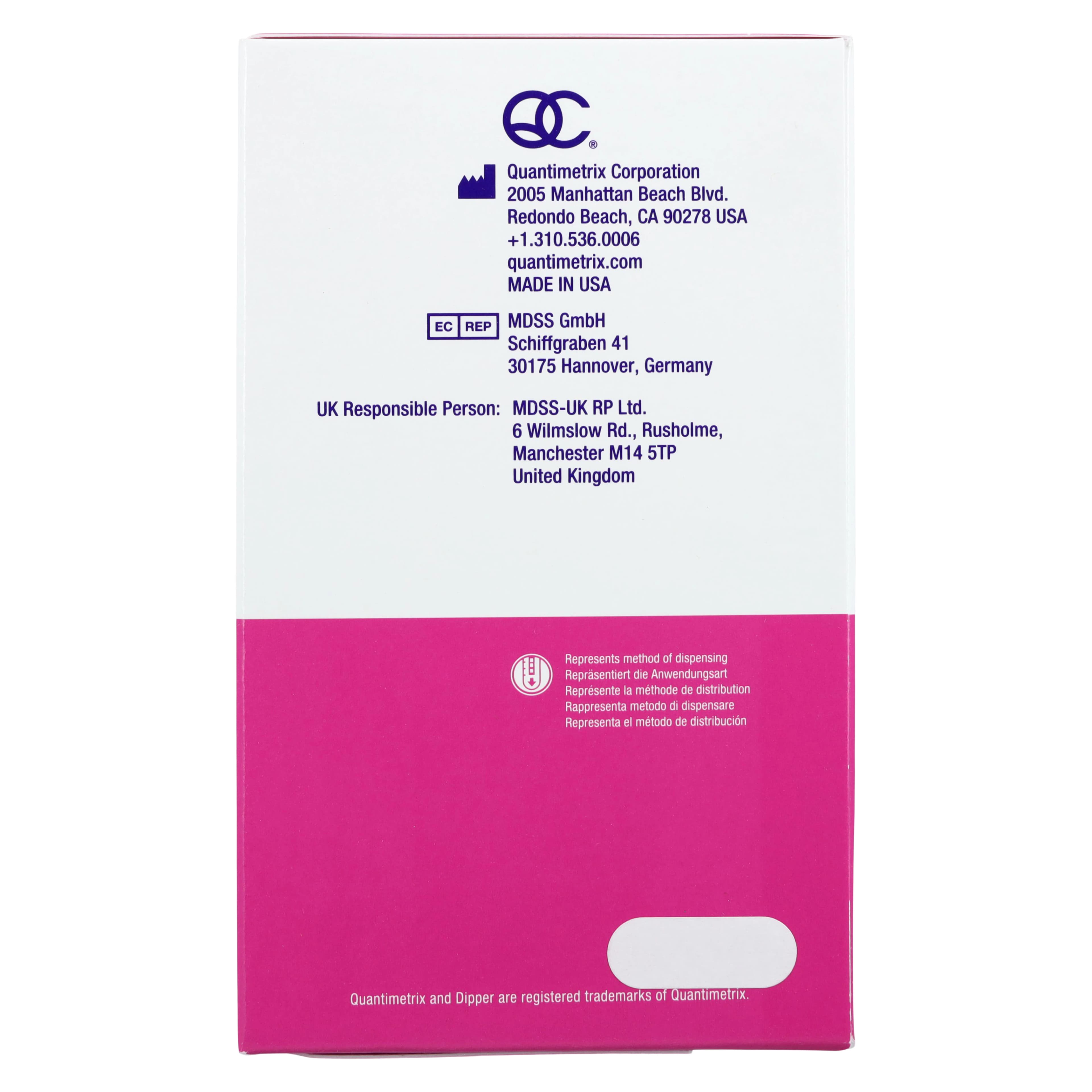 Quantimetrix Dipper Urinalysis Dipstick Control Level 1 & 2, 6 x 15 mL, 6/Box thumbnail 6