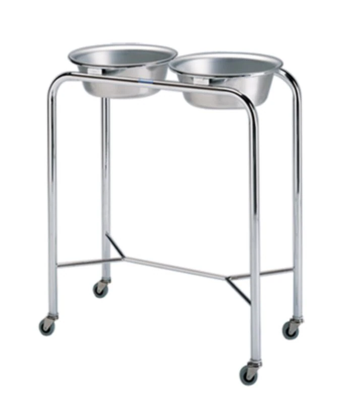 Pedigo Products Double Basin Stand, Stainless Steel - Stand Double Basin S/S - Image 1