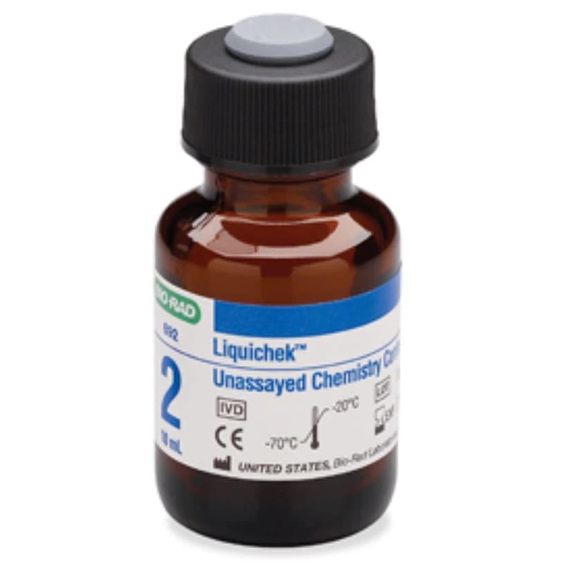 Bio-Rad Liquichek Chemistry Multi-Analyte Level 2 Control, 25 x 10 mL, 25/Box - Chemistry Level 2 Controls - Image 1