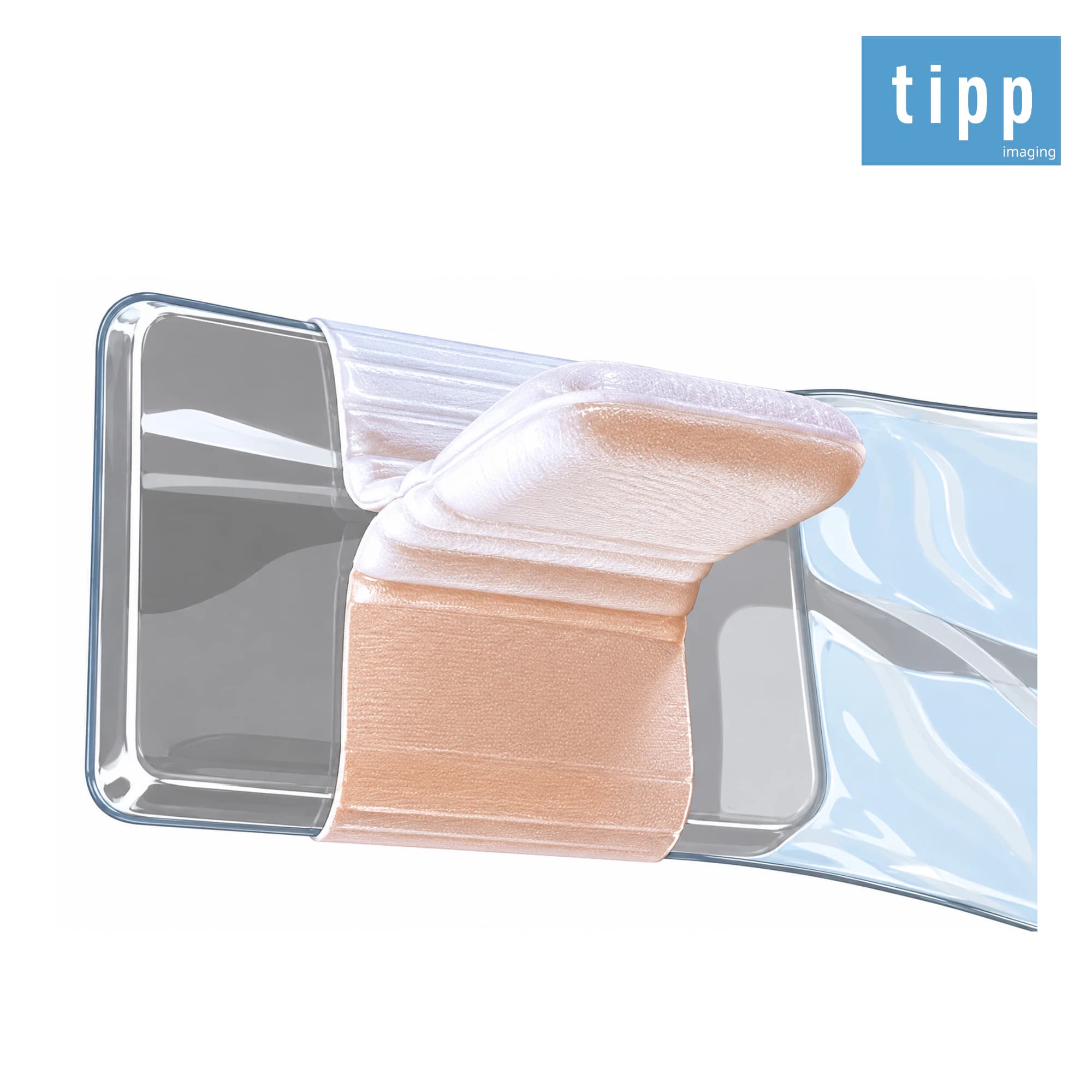 Tipp Horizontal Cushion Secure Loop Bitewing Bite Tabs, Size 2, Large, 100/Box, ST-HC2 - Tipp Horizontal Cushion Secure Loop Bitewing Bitetab Box of 100 - Image 1