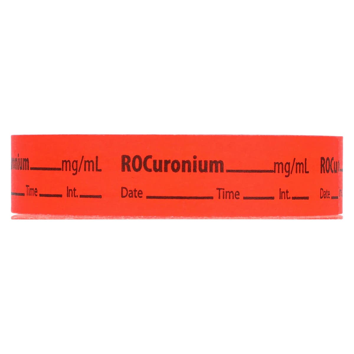 Anesthesia Tape DTI Rocuronium mg/ml, Fluorescent Red, 1/2" x 500", 333/Roll thumbnail 2