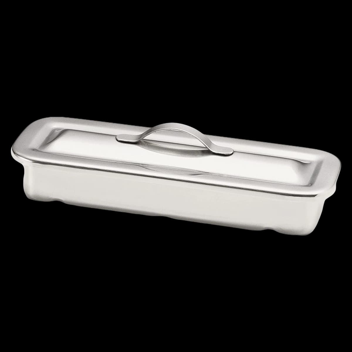 Dukal Instrument Tray, Stainless Steel, 8x3x1-1/2", 6/Case - Instrument Tray - Image 1