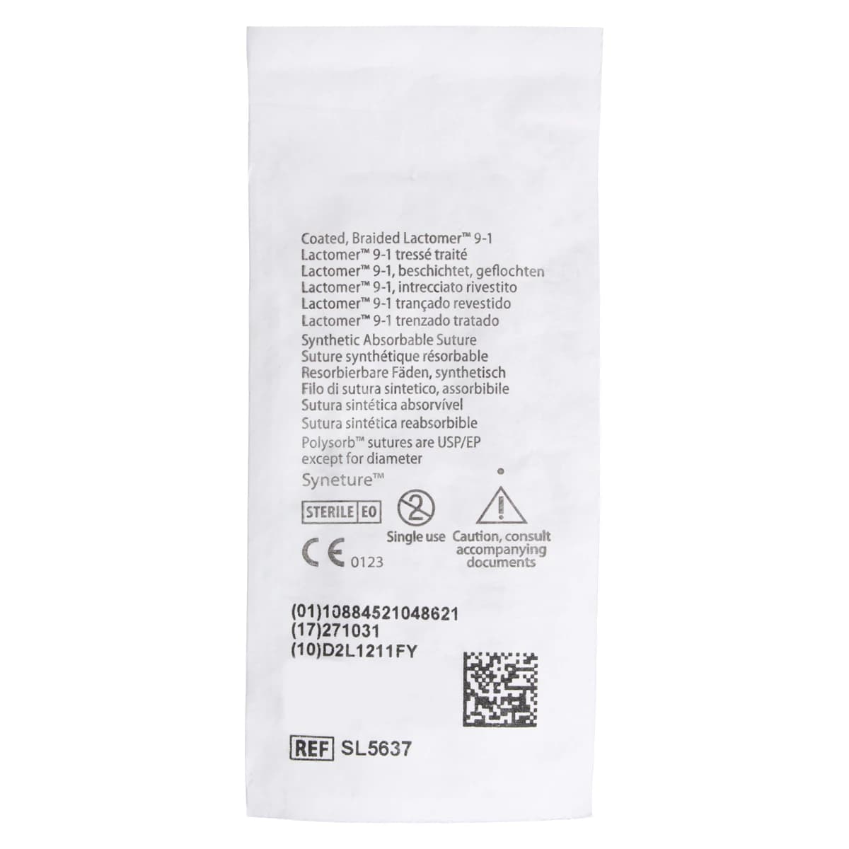 Medtronic Polysorb Absorbable Suture, 4-0, 30", P-12 Premium Reverse Cutting 3/8 Circle Needle 19mm, Coated Undyed, 36/Case thumbnail 4