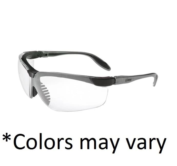 Uvex Genesis Safety Glasses, Clear Lens, Vapor Blue Frame, 1/Pk, 355816 thumbnail 2