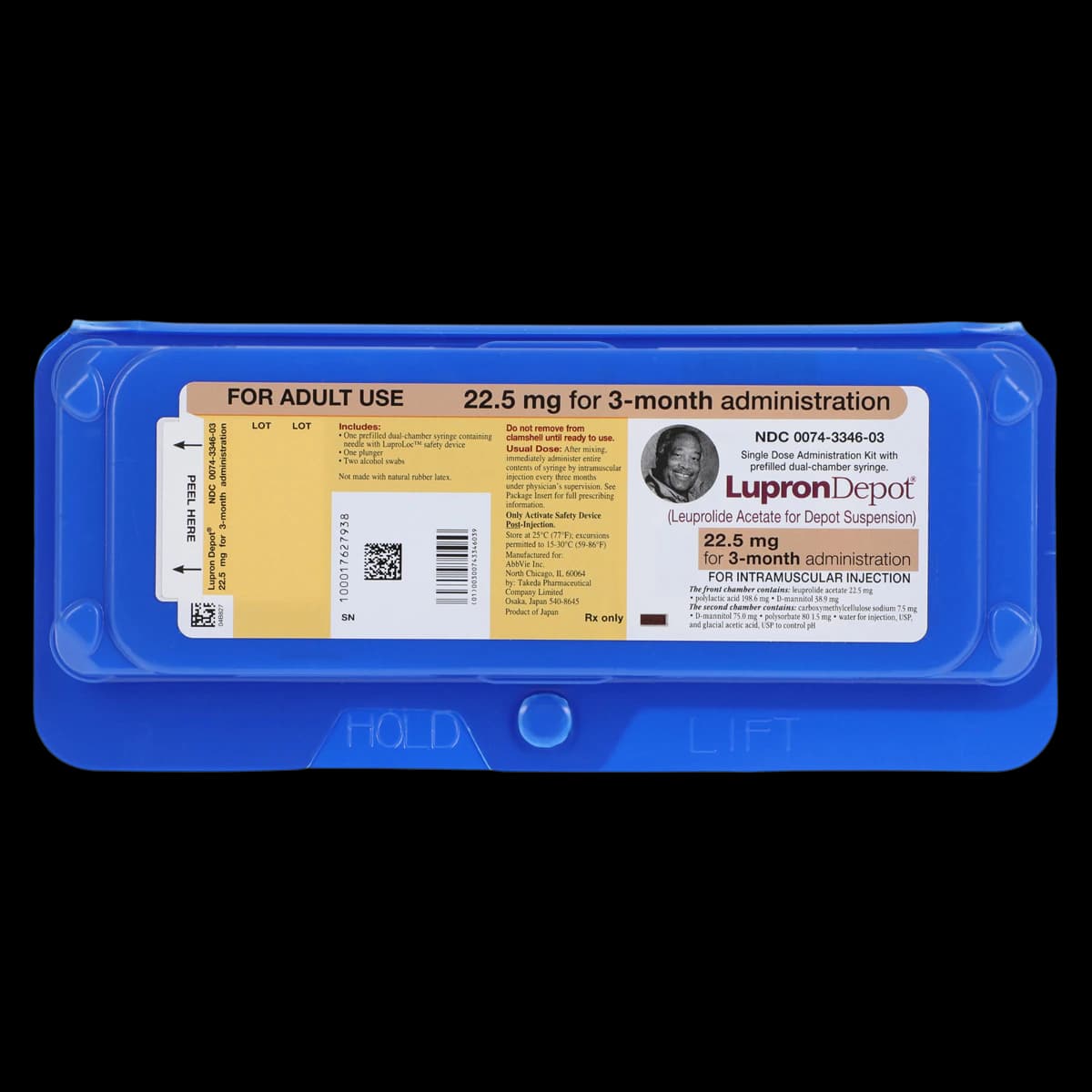 Lupron Depot 3-Month Injection 22.5 mg Kit (Leuprolide Acetate for Depot Suspension) - Lupron Depot Kit 3Mon Inj - Image 1