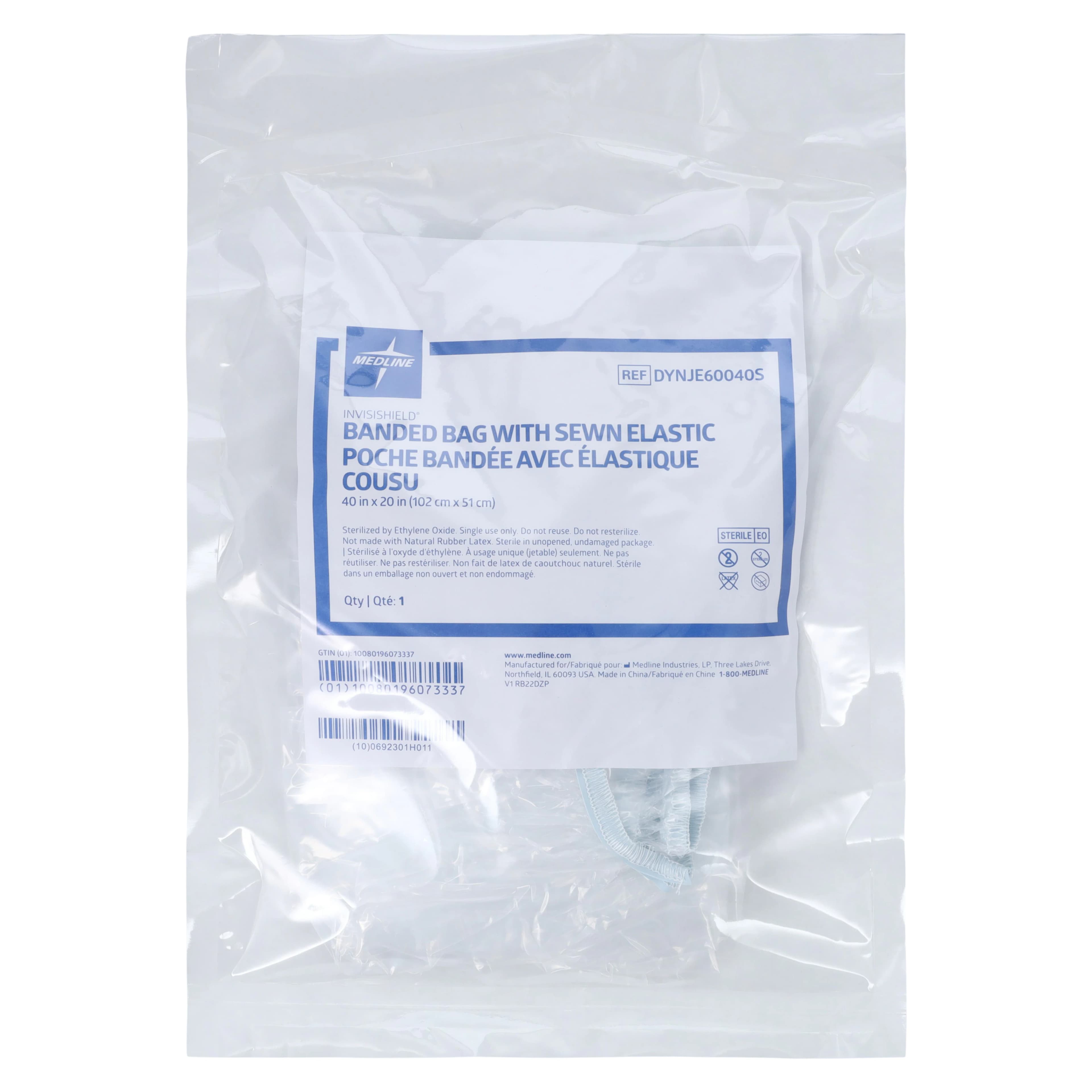 Medline InvisiShield Sterile Banded Bag, 40" Circular, Clear - Banded Bags Circular 40" Ster - Image 1
