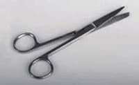 Medline Operating Scissors, Straight, Sharp/Sharp, 5-1/2", Stainless Steel, Disposable, 12/Box - Scissors Operating Sharp/Sharp - Image 1