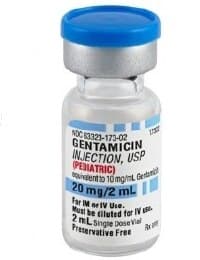 DUKE Gentamicin Sulfate Injection, 10 mg/mL, Pediatric Single-Dose Vial, 2 mL, 25/Package thumbnail 2