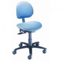 Brewer Millenium Series Pneumatic Task Chair, No Armrests, Aluminum Base with Backrest, Each - Task Chair w/o Armrests - Image 1