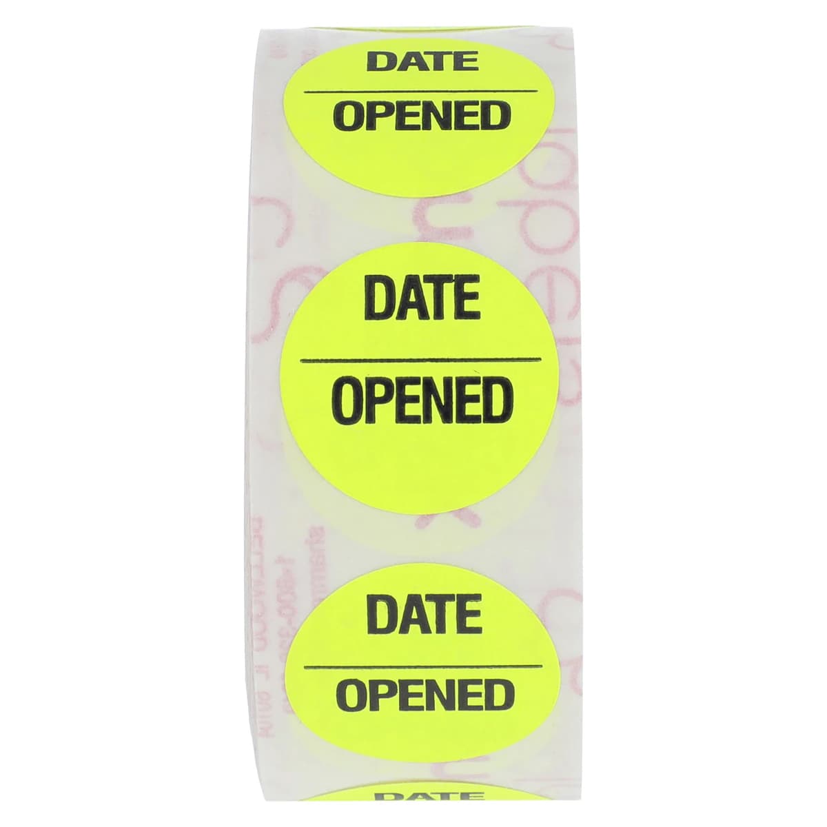 Shamrock Dental Company Date Opened Label, 3/4" x 2-1/4", 500/Roll thumbnail 3
