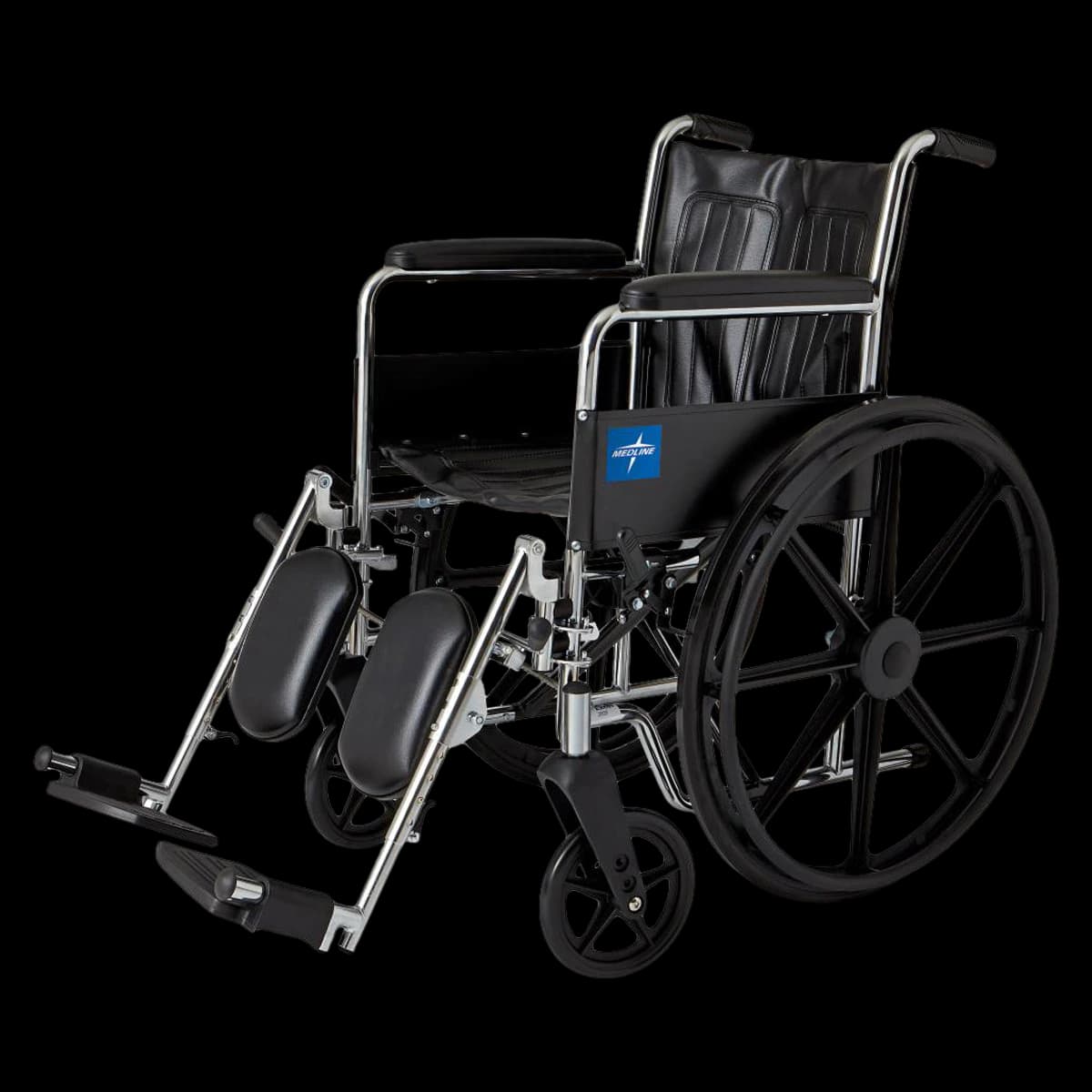 Medline Excel 2000 Transport Wheelchair, 300 lb Capacity - Excel Wheelchair - Image 1