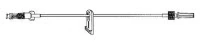 Minibore 14" IV Extension Set, Male/Female Luer Lock, Low Priming Volume, Latex-Free, 50/Case - Minibore 14" ExtSet Male LL LF - Image 1