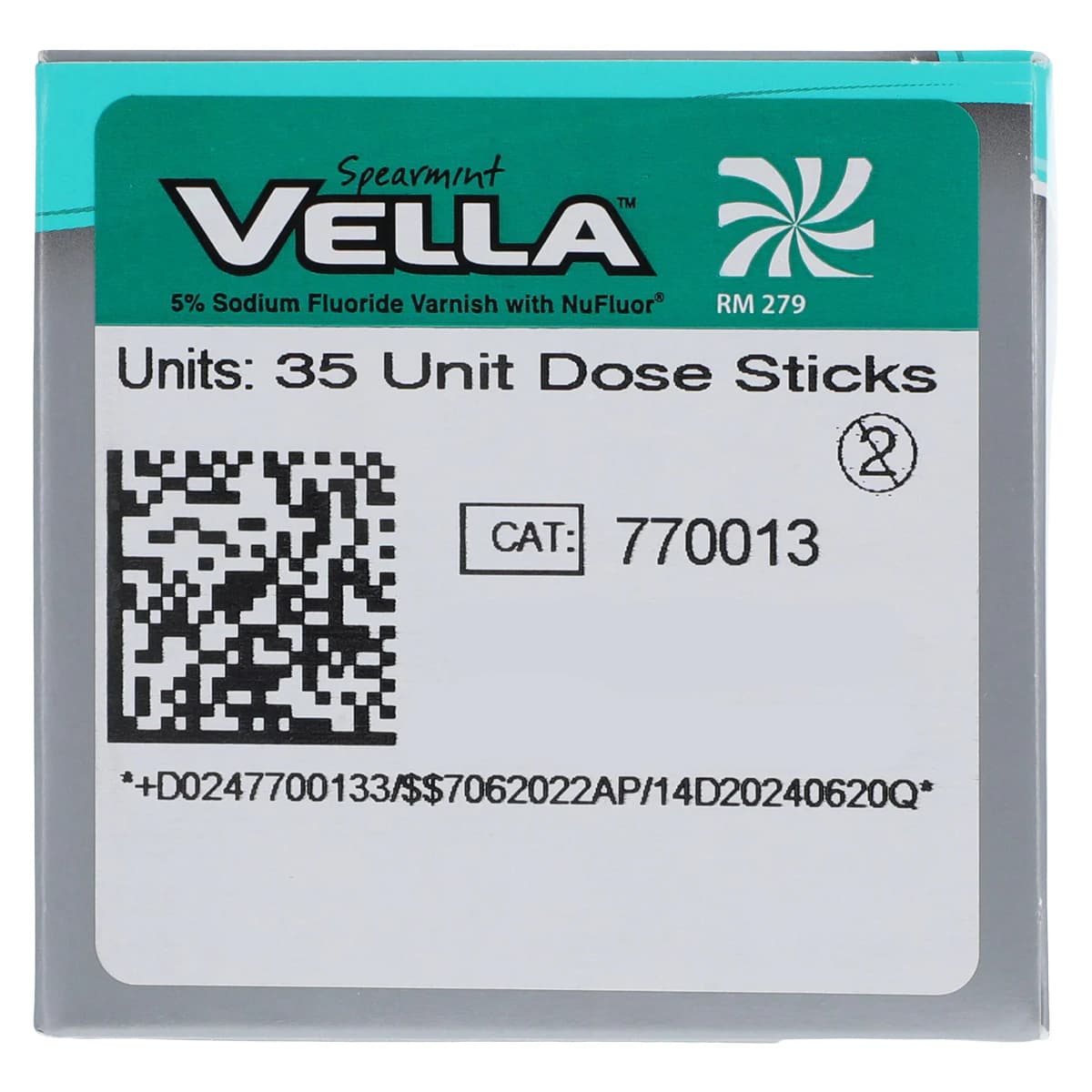 Vella 5% Sodium Fluoride Varnish with Xylitol, Spearmint, Unit Dose 0.5 mL, 35/Box thumbnail 4