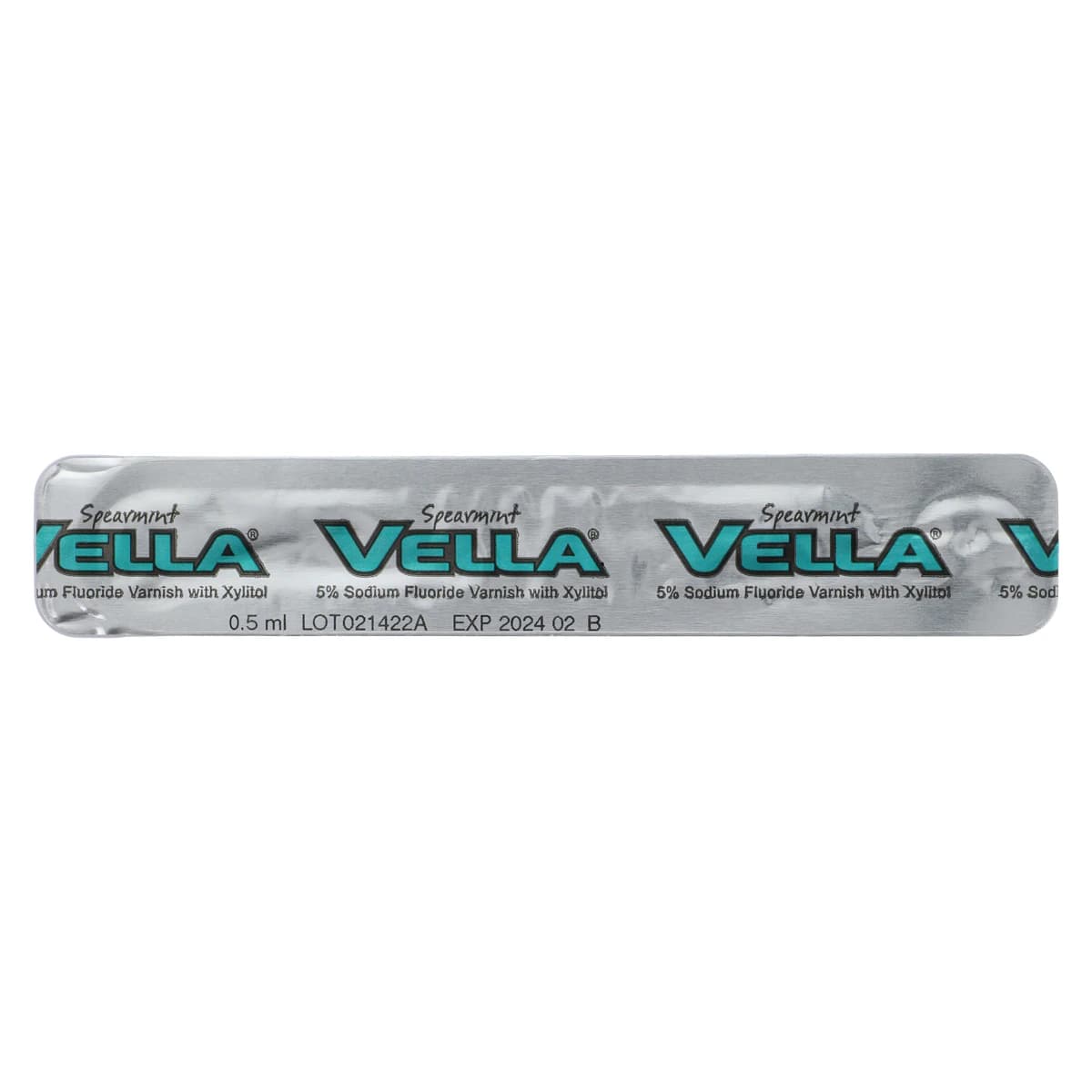 Vella 5% Sodium Fluoride Varnish with Xylitol, Spearmint, Clear, 0.5 mL Unit Dose, 100/Box thumbnail 2