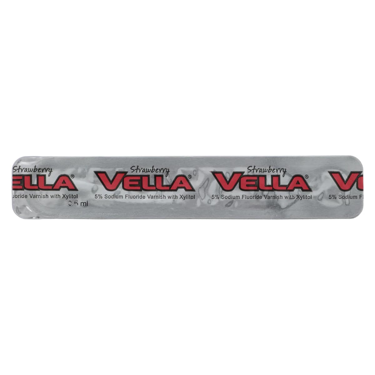 Vella 5% Sodium Fluoride Varnish with Xylitol, Strawberry, Clear, 0.5 mL Unit Dose, 100/Box thumbnail 2