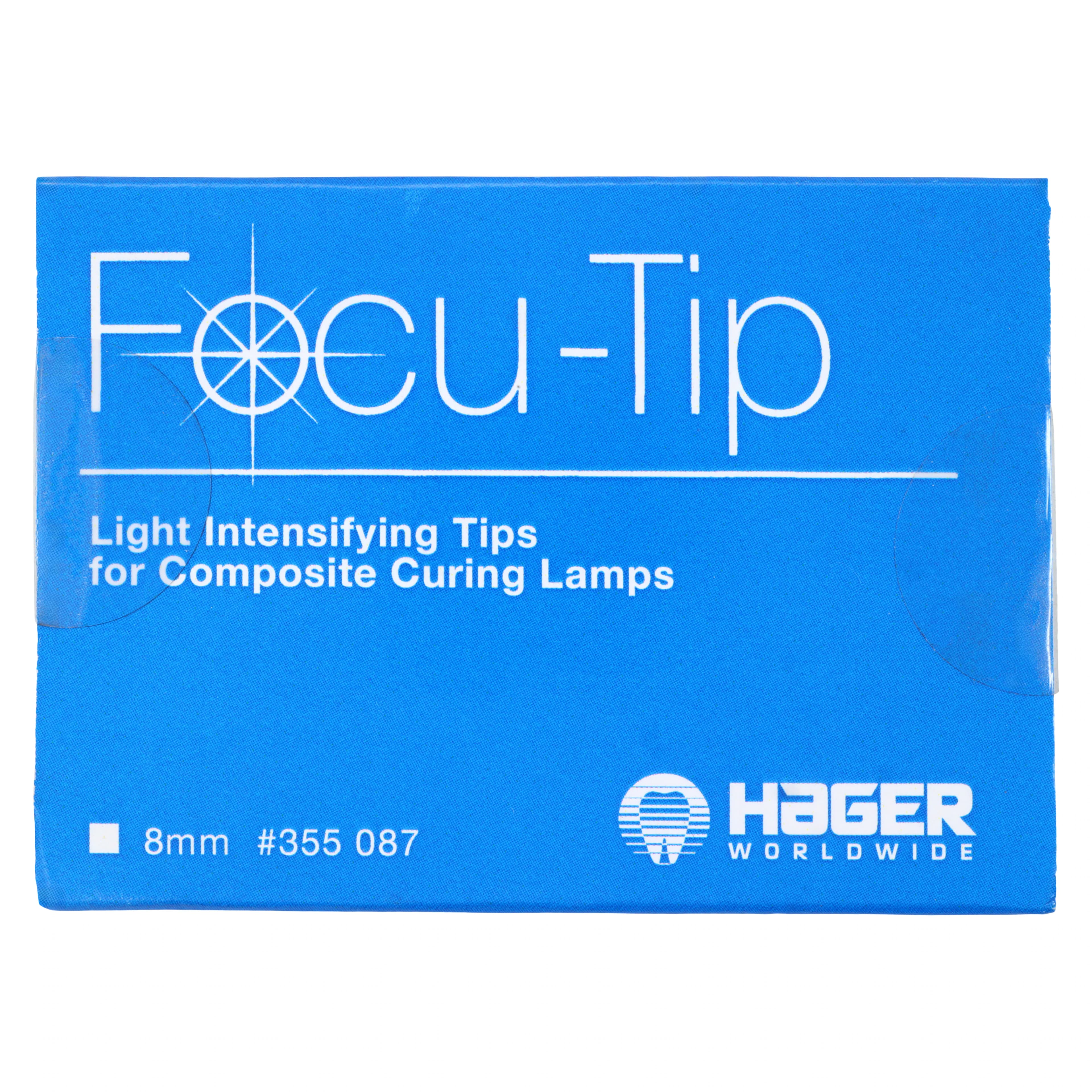 Hager Worldwide Focu-Tip 8.0 mm Light Intensifying Curing Light Tip, White, 2/Pack, 355087 thumbnail 2