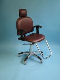 Brandt Industries Mammography Chair, Navy, Adjustable with Caster - Chair Mamography - Image 1