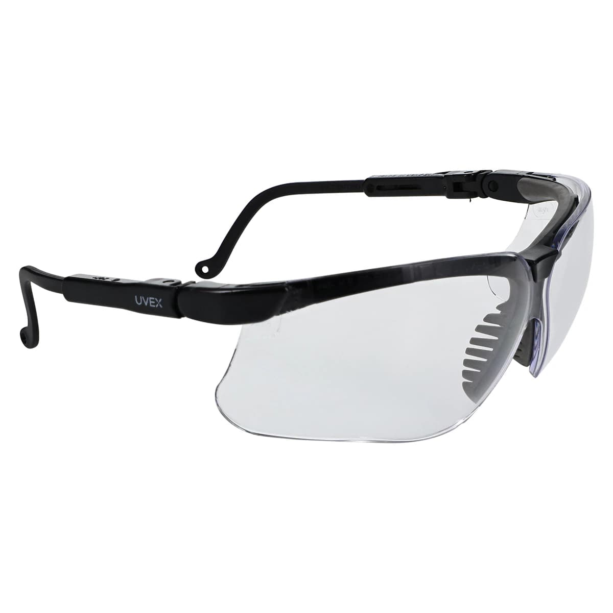 Uvex Genesis Safety Eyewear, Clear Lens, Black Frame, 1/Pk, 355810 thumbnail 3
