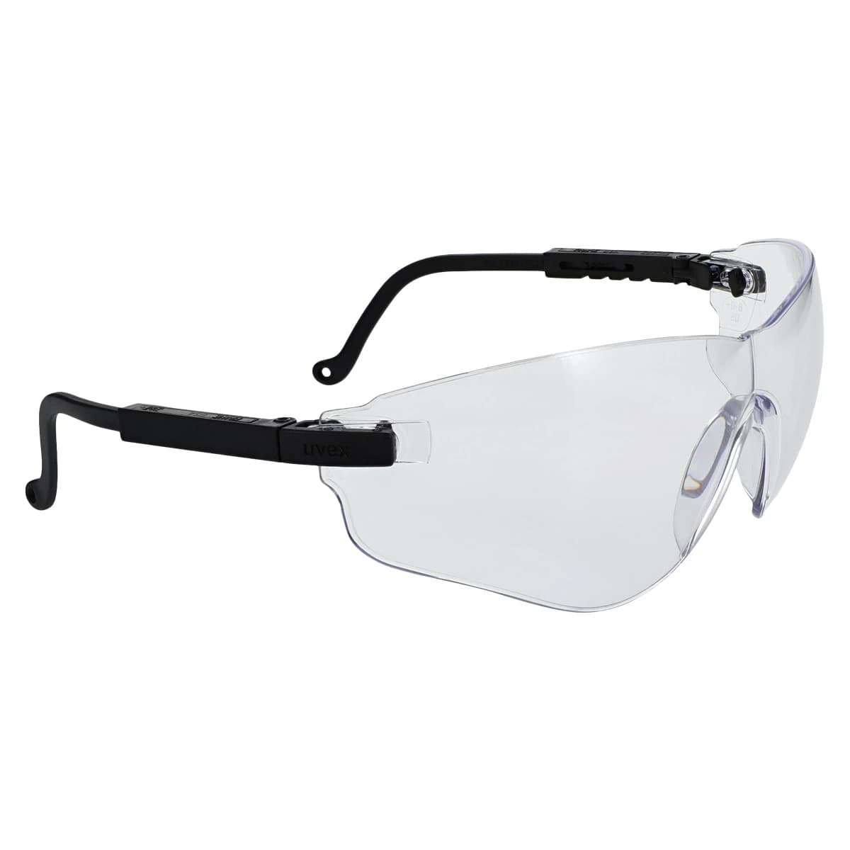 Uvex Spitfire Safety Glasses, Clear Lens, Black Frame, One Size Fits All thumbnail 3