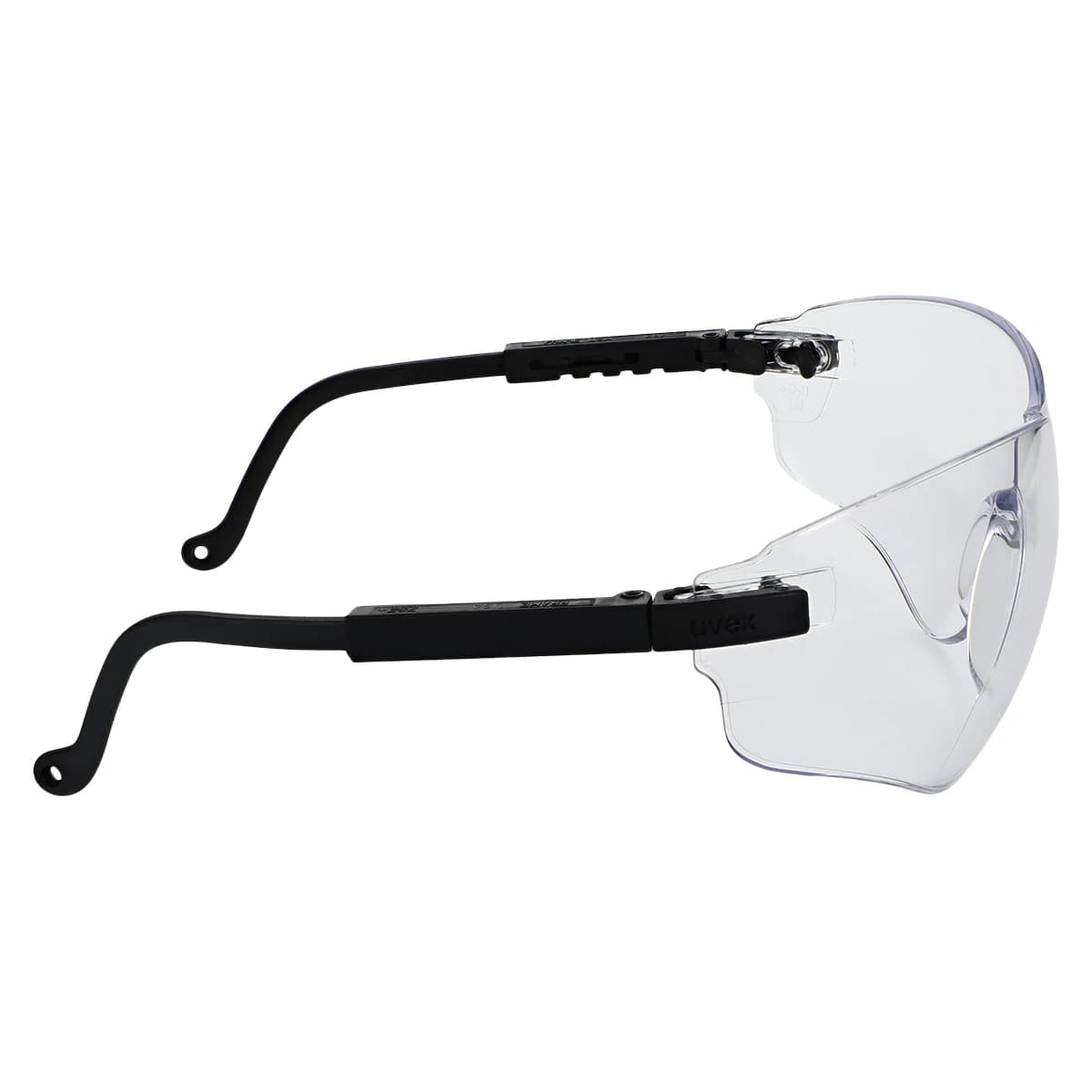 Uvex Spitfire Safety Glasses, Clear Lens, Black Frame, One Size Fits All thumbnail 5