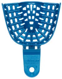 President Perforated Impression Tray, Autoclavable, Blue, #5, Full Upper Small, 12/Pk, C6954 - President, Impression Tray, Autoclavable, Blue, Perforated, # 5, Upper, Small, 12/Pk, C6954 - Image 1