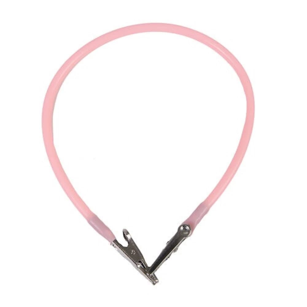 Hager Worldwide Super Bib Clip, Pink, 14", Reusable, 1/Pkg, 605287 - Super Bib Clips - Pink, 1/Pkg - Image 1