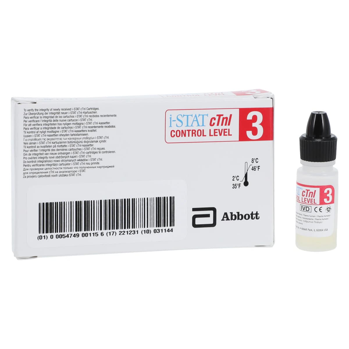 Abbott i-STAT Troponin Control Level 3, 6x1mL, 6/Box thumbnail 2