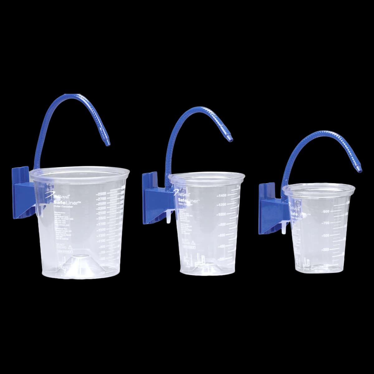 DeRoyal SafeLiner Semi-Rigid Suction Canister, 1500cc - Canister Semi-Rig Outer 1500cc - Image 1
