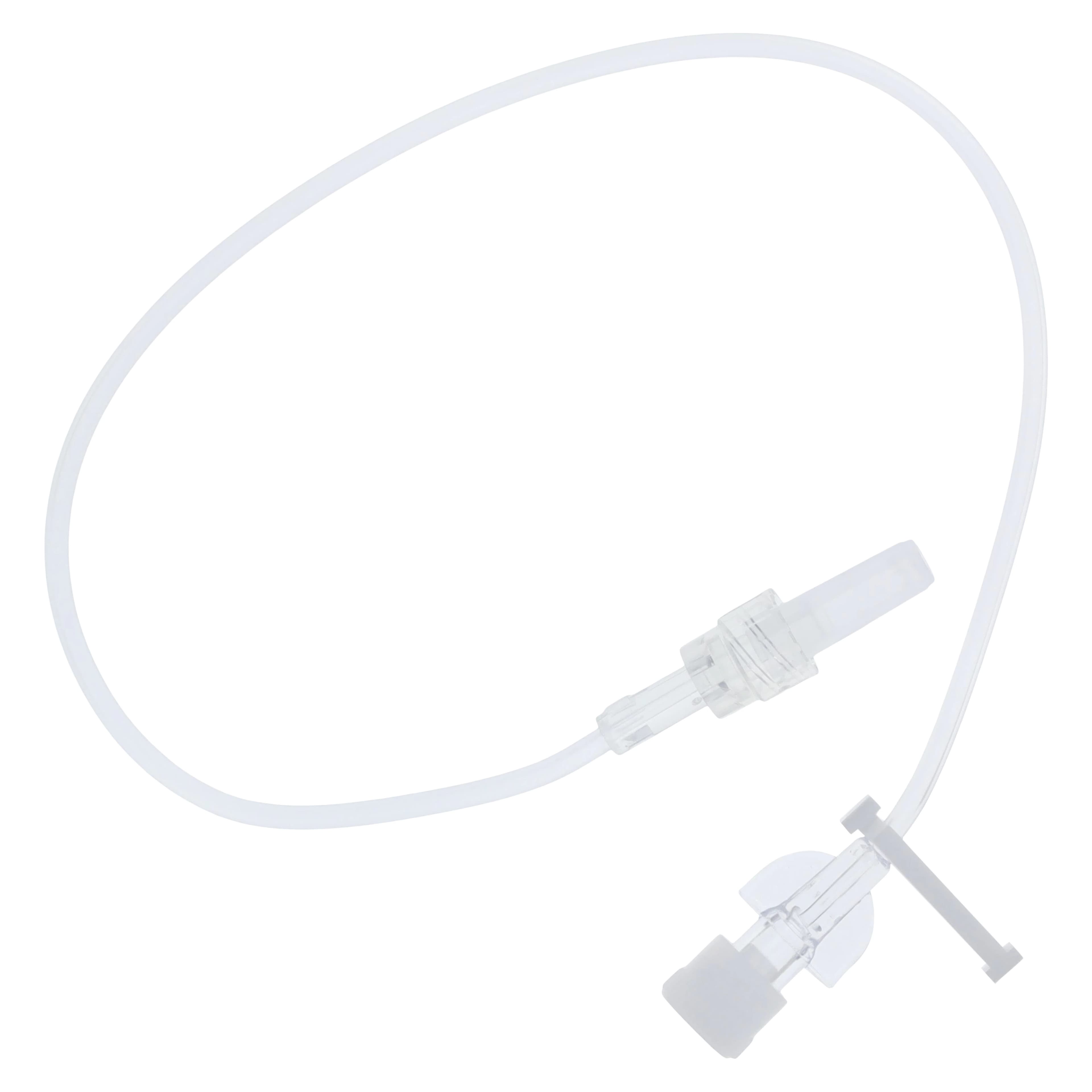Amsure Microbore IV Extension Set, 12", Female/Rotating Male Luer Lock, Slide Clamp, Non-DEHP, Latex-Free, 50/Case - Microbore Ext Set 12" - Image 1