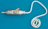 Hager Worldwide Hydro Vac Saliva Ejector with Swivel Tubing Adapter, Aluminum, Autoclavable, B11138 - Hydro Vac Saliva Ejector w/Swivel Tubing Adapter - Image 1