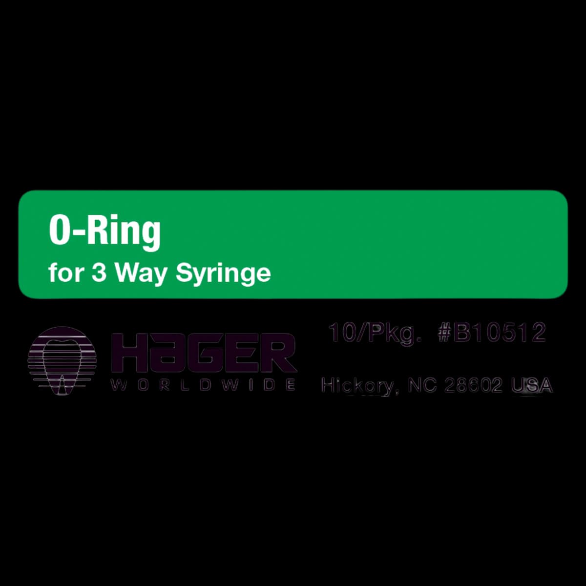 Bullfrog Air Water Syringe O-Rings, Thin, 10/Pk, B10512 - BULL FROG AIR WATER SYRINGE O-RINGS THIN 10/PK - Image 1