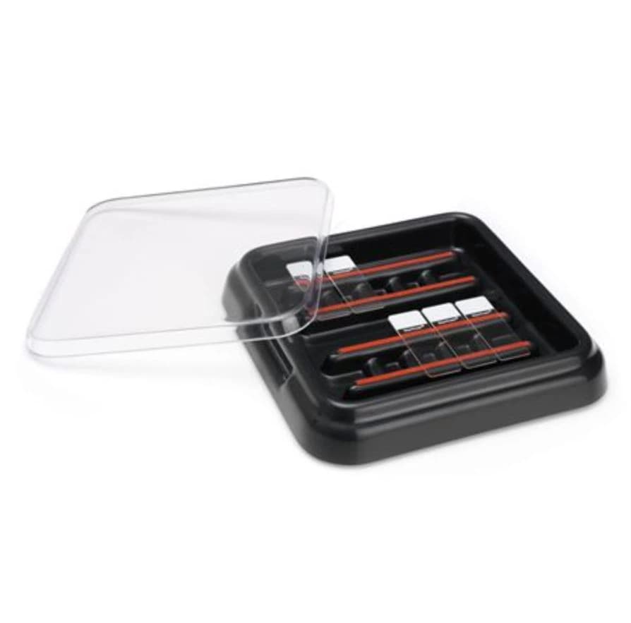 Marketlab Mini-Stain Tray, ABS Plastic, 10-Place, Clear/Black, 9x9x1-3/4" - Mini-Stain Tray - Image 1