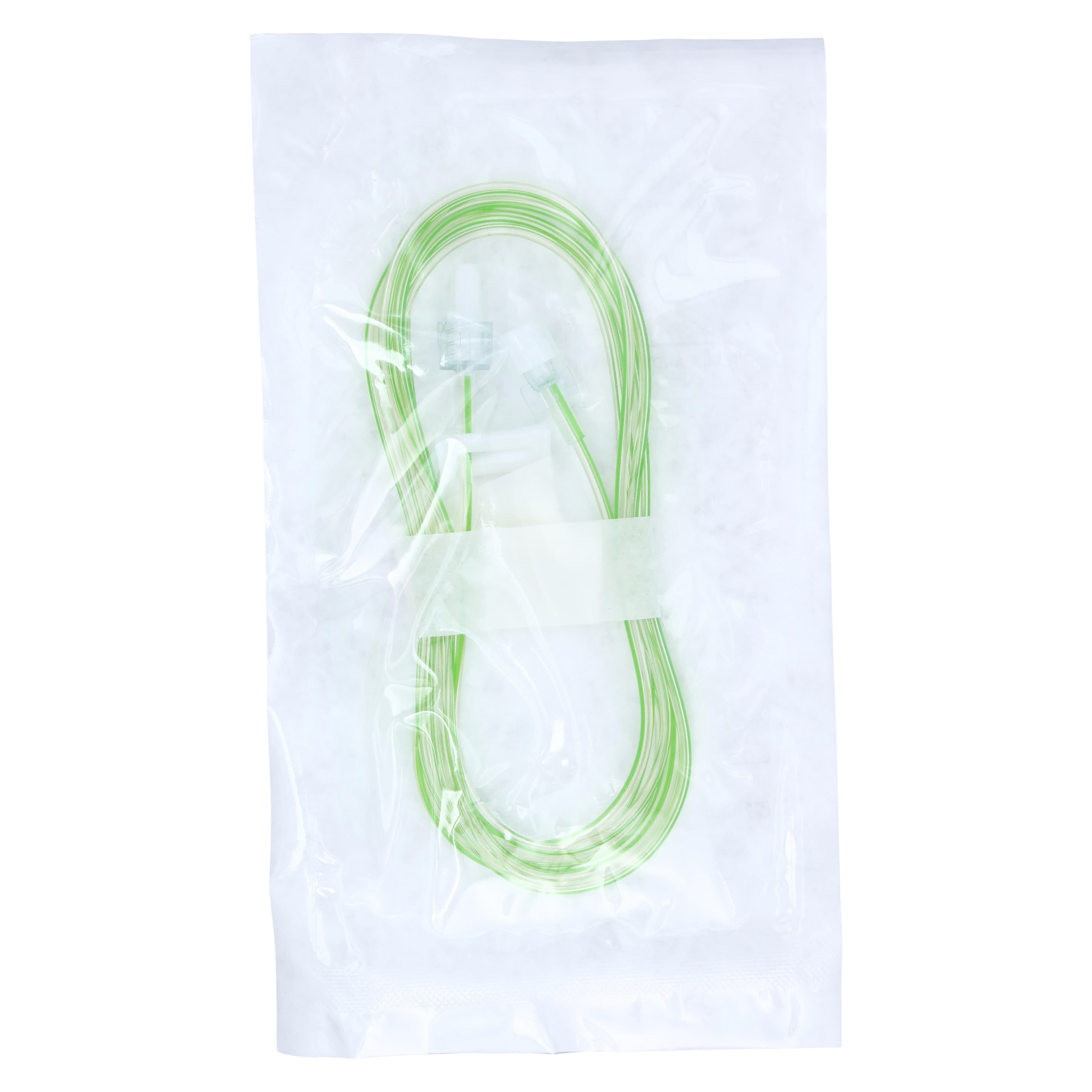 MPS IV Extension Set, 72" Mini Bore, Male/Female Luer Lock, Removable Slide Clamp, Sterile, Latex-Free, Green Stripe, 50/Box thumbnail 2