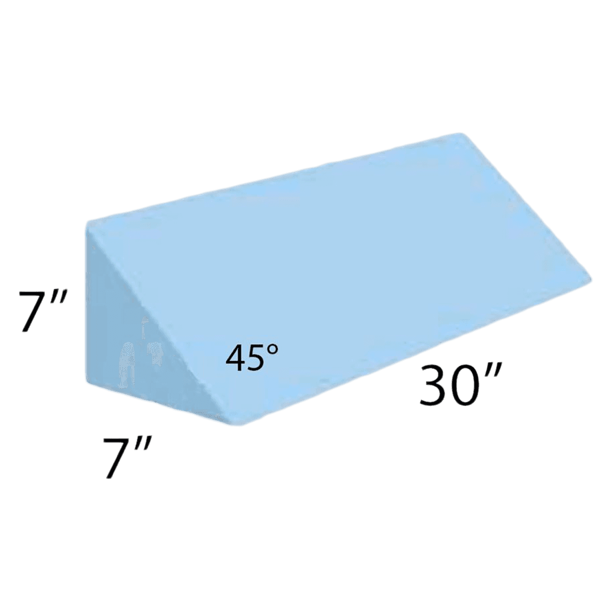 Alimed Positioning Wedge, 45-Degree, Black, 7x7x30", 01KWC87QCB2ZY1SBQ031XPYZDZ - Wedge 45-Degree Black - Image 1