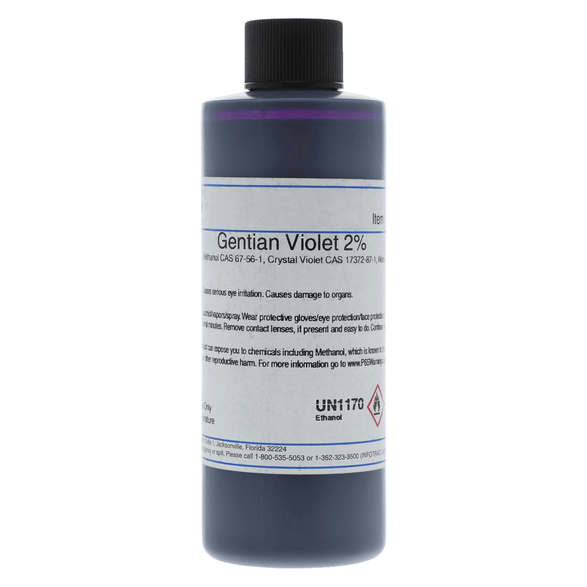 Gentian Violet Stain 2% Solution, 4 oz Bottle - Gentian Violet 2% - Image 1