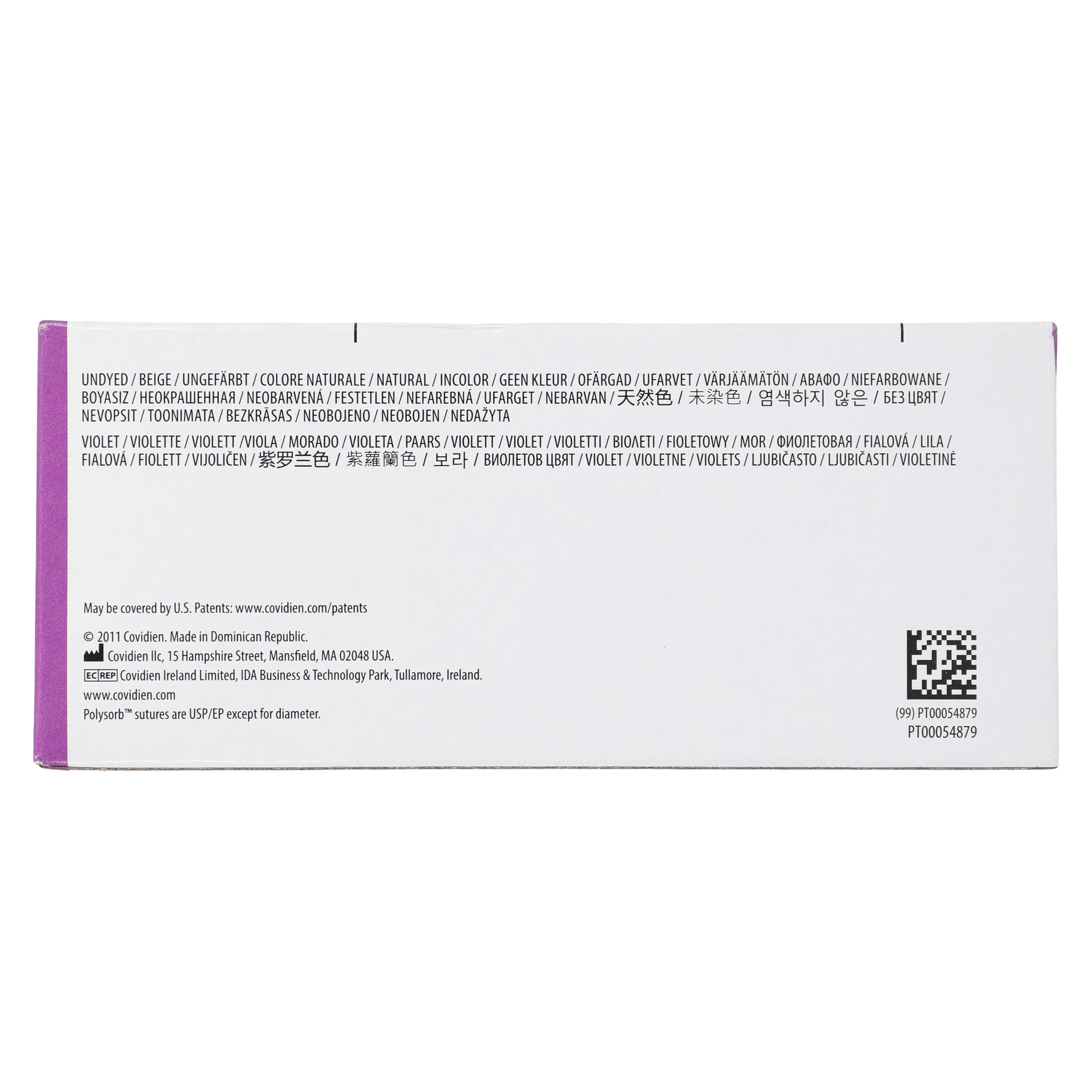 Medtronic Polysorb Suture, 3-0, 18" Polyester Braid, Absorbable, C-13 Reverse Cutting 3/8 Circle Needle 19mm, Undyed, 36/Case thumbnail 7