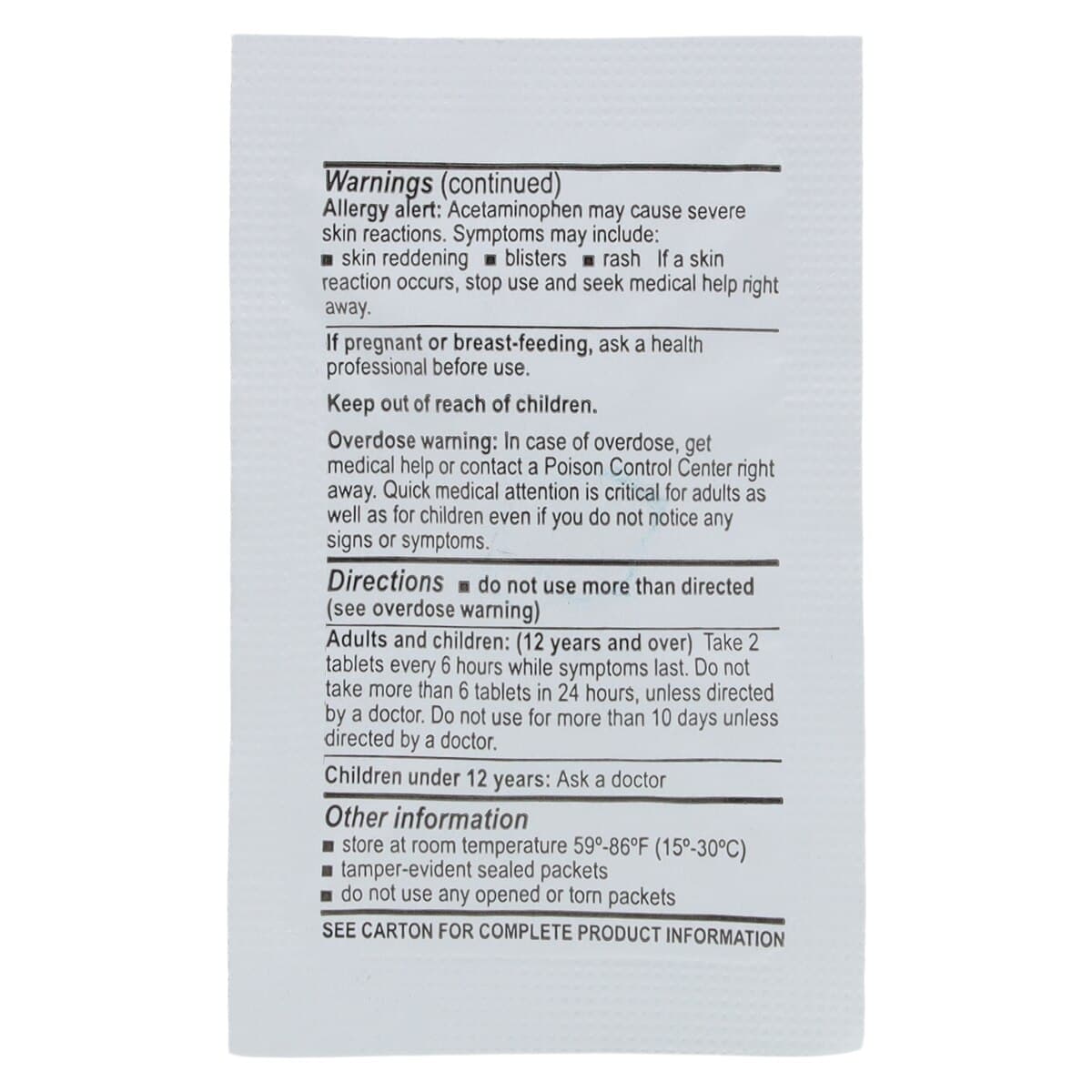 Medique APAP Extra Strength Acetaminophen Tablets, 500 mg, Extra Strength, 250 Count (2 x 125 Tablets) thumbnail 4