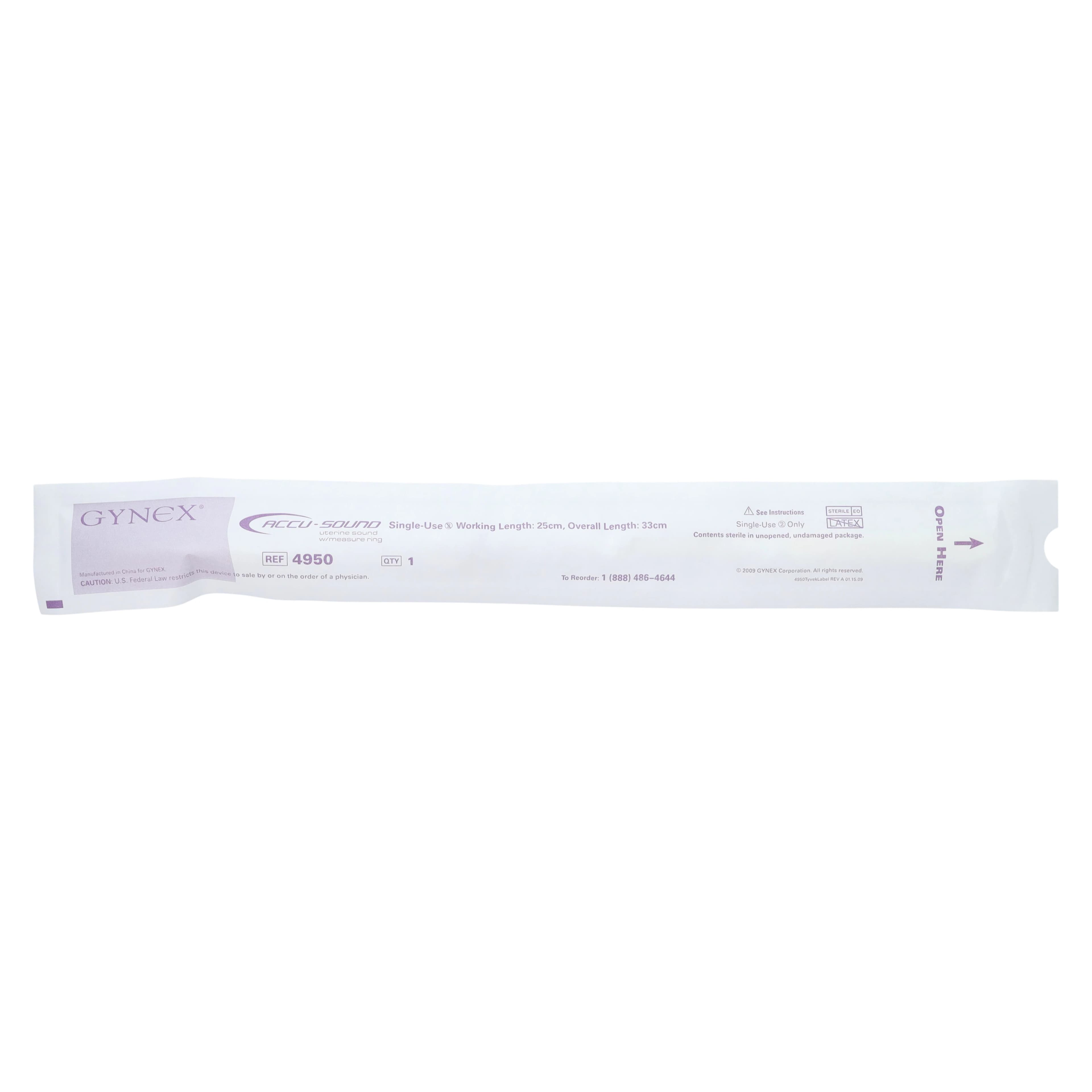 Accu-Sound Uterine Sound, Plastic, Sterile, Single-Use, 25/Box thumbnail 2