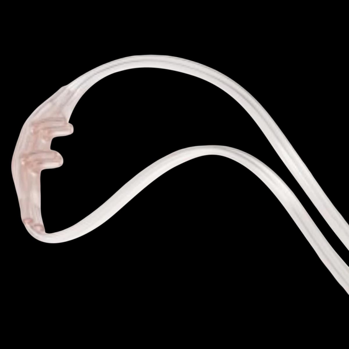 Salter Labs Oral/Nasal CO2/O2 Sampling Cannula, Adult, Clear, 7' O2 Tubing / 7' CO2 Tubing, Female Luer Lock, Disposable, 25/Box - Cannula Oral/Nasal f/CO2 Adult - Image 1