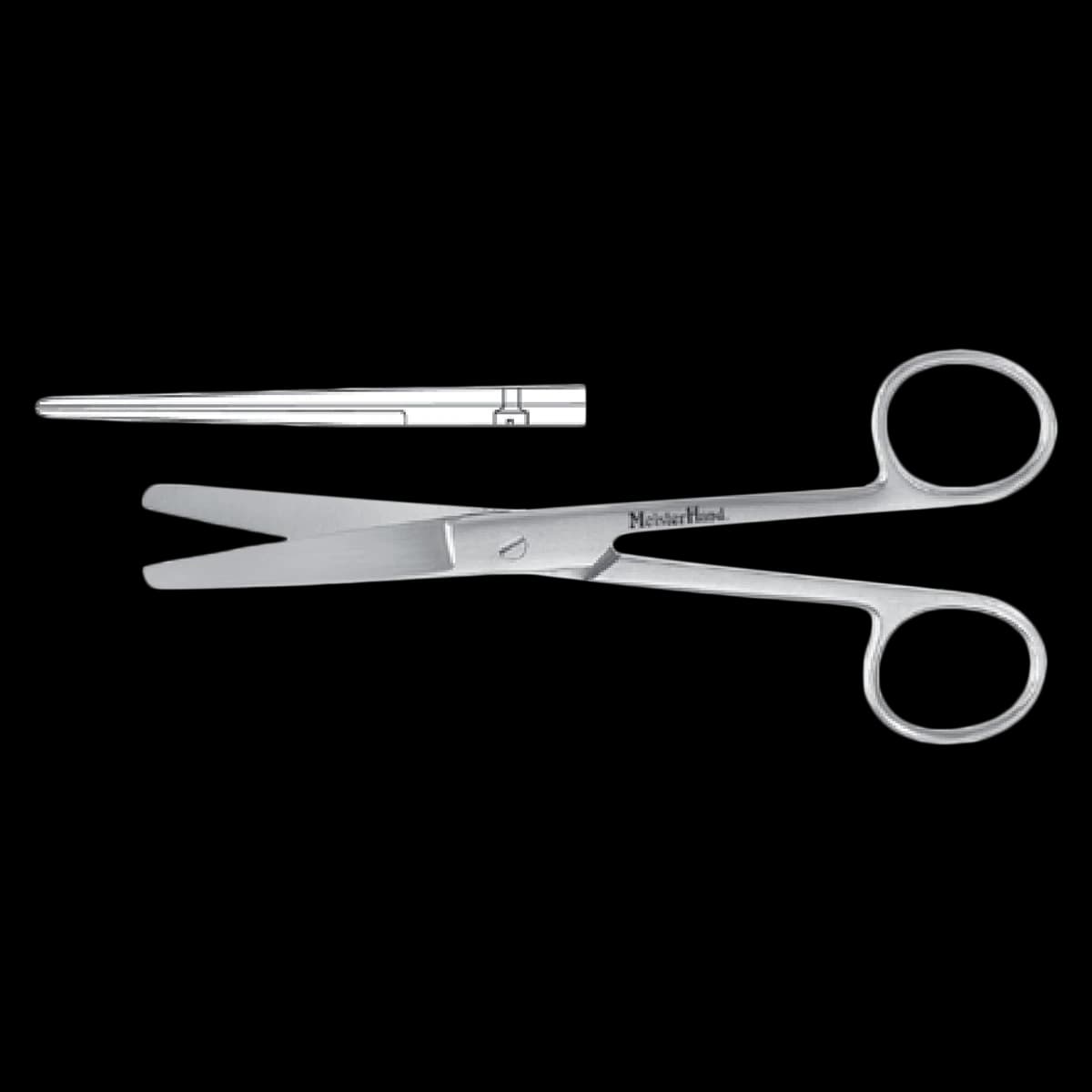 Miltex Meister-Hand Operating Scissors, Straight, 5-1/2", Stainless Steel, Each - Scissors MH O.R. B/B - Image 1