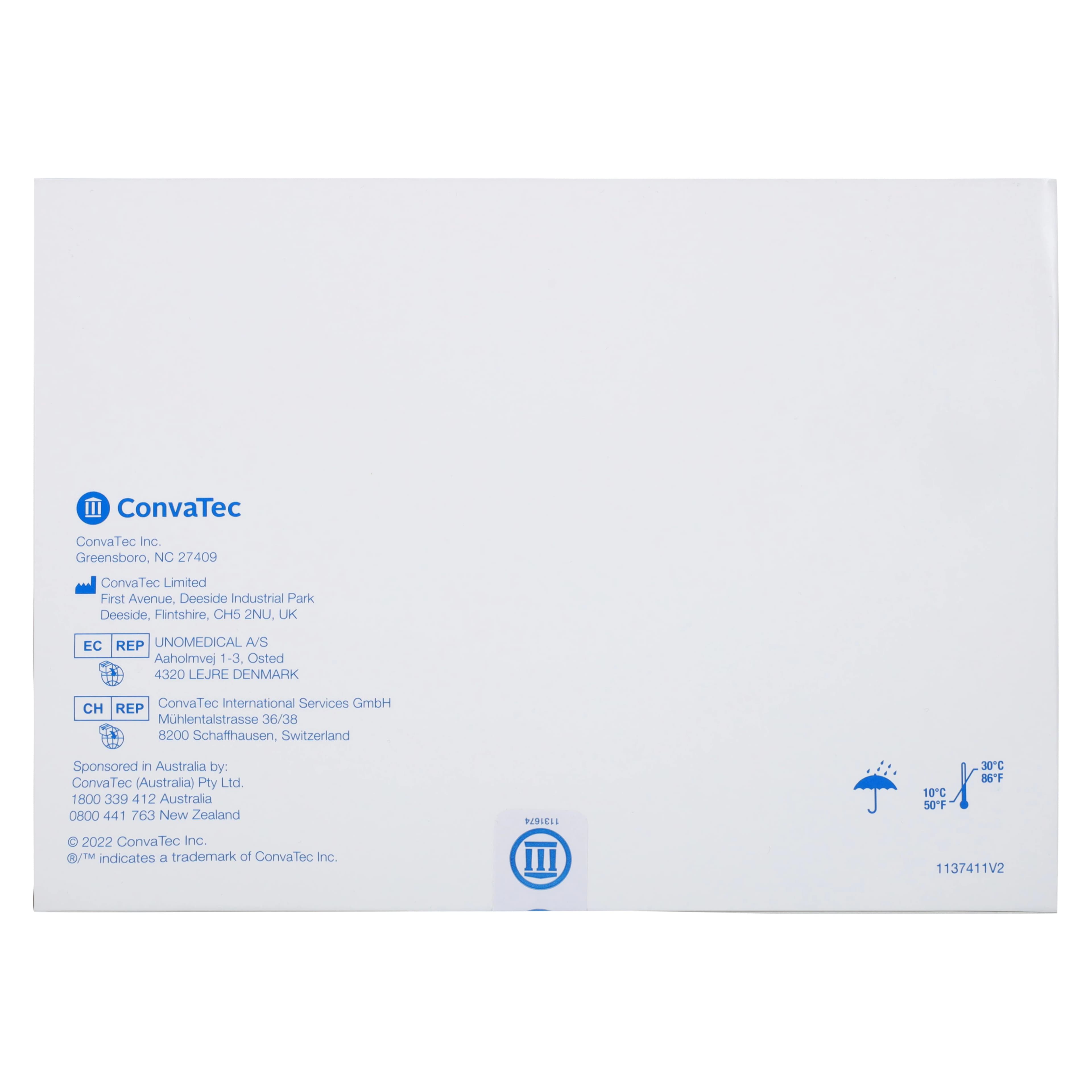 ConvaTec SUR-FIT Natura 2-Piece 12" Transparent Drainable Ostomy Pouch thumbnail 3