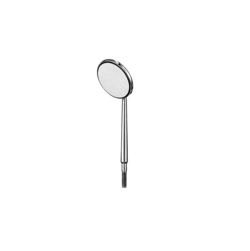 Hu-Friedy Cone Socket Front Surface Mouth Mirror, #4, Single-Sided, Rhodium-Coated, 7/8" (22 mm), 3/Pk, MIR4/3 - Cone Socket Mouth Mirror, FS, Single-Sided, # 4 Rhodium-Coated, 3/Pk, MIR4/3 - Image 1